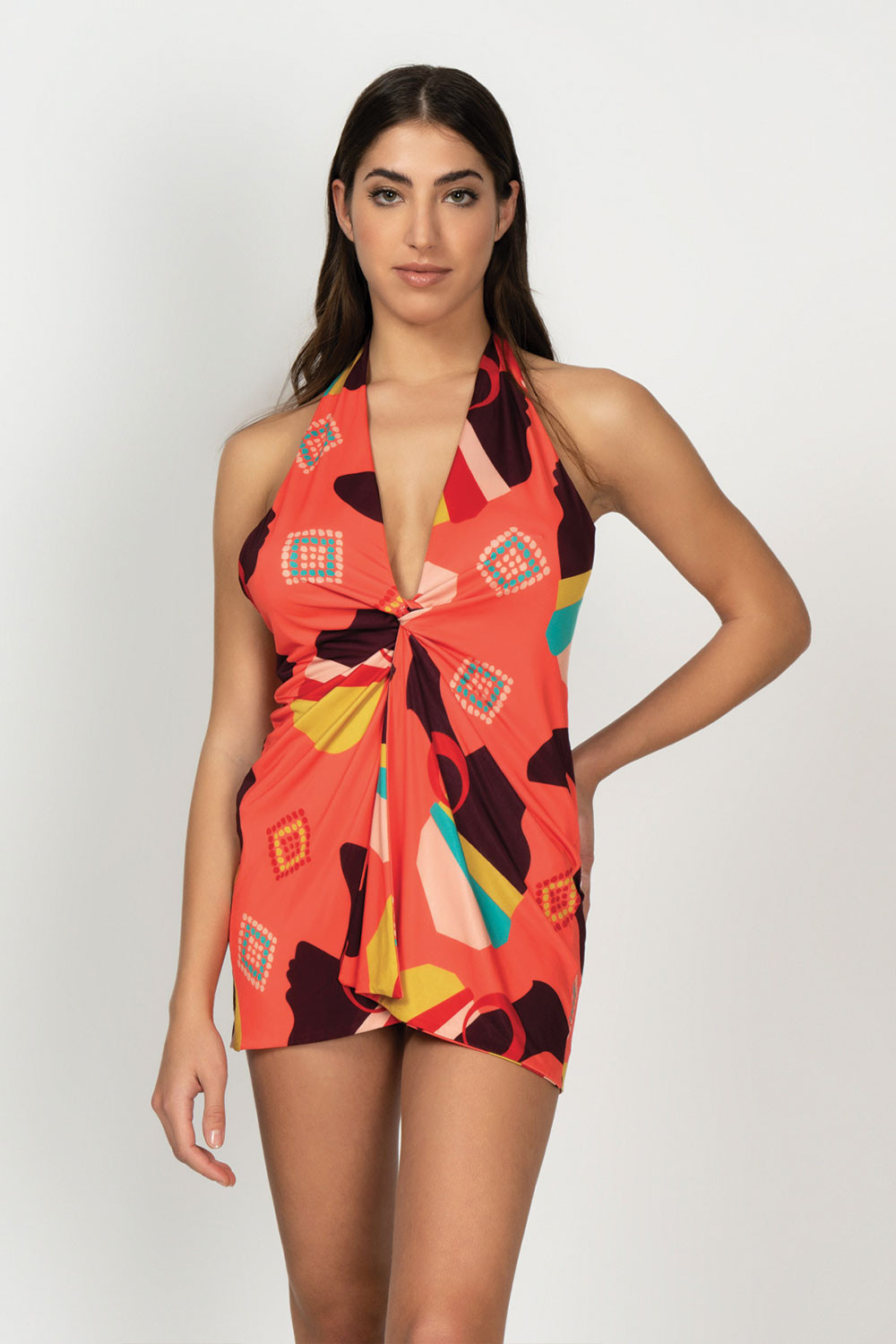 Vestito arancione deals corto